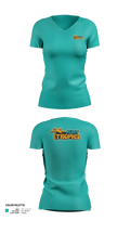 Flint Tropics 27961278 Women's Short Sleeve V-neck Shirt - 21
