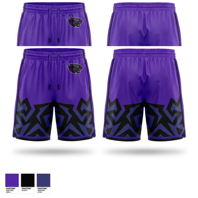 Snake River panthers Mens Reversible Basketball Shorts - 1