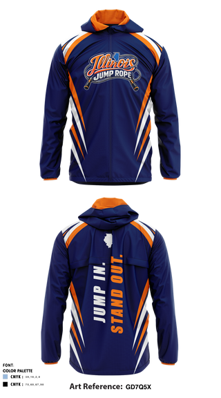 Windbreaker, Illinois Jump Rope, Spirit Store, Teamtime, Team time, sublimation, custom sports apparel, team uniforms, spirit wear, spiritwear, sports uniforms, custom shirts, team store, custom team store, fundraiser sports, apparel fundraiser