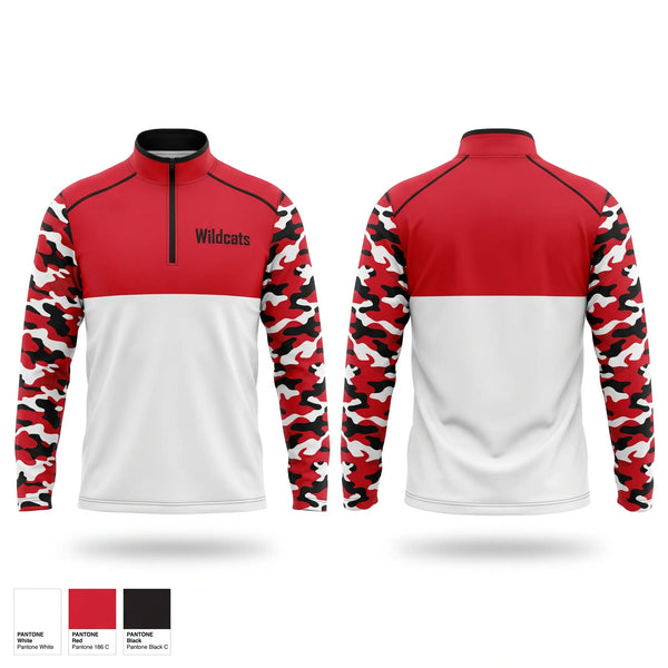 Quarter Zip Jacket, Wildcats, , Teamtime, Team time, sublimation, custom sports apparel, team uniforms, spirit wear, spiritwear, sports uniforms, custom shirts, team store, custom team store, fundraiser sports, apparel fundraiser
