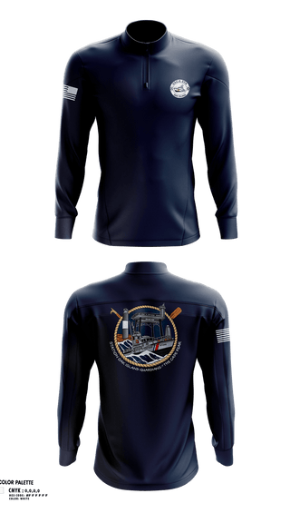 Quarter Zip Jacket, CG STA OAK ISLAND, Coast Guard, Teamtime, Team time, sublimation, custom sports apparel, team uniforms, spirit wear, spiritwear, sports uniforms, custom shirts, team store, custom team store, fundraiser sports, apparel fundraiser