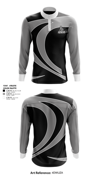 Quarter Zip Jacket, Ballbarians, Men's Volleyball, Teamtime, Team time, sublimation, custom sports apparel, team uniforms, spirit wear, spiritwear, sports uniforms, custom shirts, team store, custom team store, fundraiser sports, apparel fundraiser