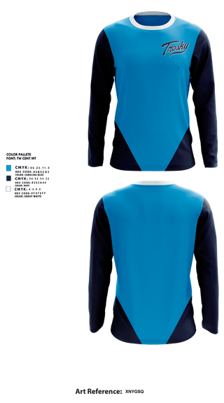 Long Sleeve Performance Shirt, Trosky Bolts, Baseball, Teamtime, Team time, sublimation, custom sports apparel, team uniforms, spirit wear, spiritwear, sports uniforms, custom shirts, team store, custom team store, fundraiser sports, apparel fundraiser