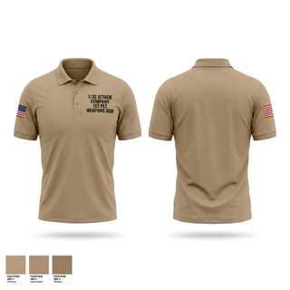 Short Sleeve Performance Polo, 1-32 attack company 1st plt weapons sqd, Army, Teamtime, Team time, sublimation, custom sports apparel, team uniforms, spirit wear, spiritwear, sports uniforms, custom shirts, team store, custom team store, fundraiser sports, apparel fundraiser