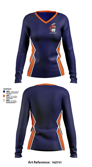 Womens Long Sleeve Vneck Shirt, Liverpool Legends, Cheer, Teamtime, Team time, sublimation, custom sports apparel, team uniforms, spirit wear, spiritwear, sports uniforms, custom shirts, team store, custom team store, fundraiser sports, apparel fundraiser