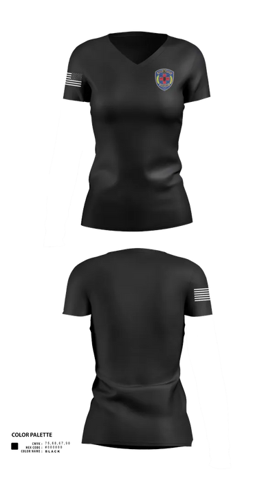 Free State “DUSTOFF” 90438424 Women's Short Sleeve V-neck Shirt - 21