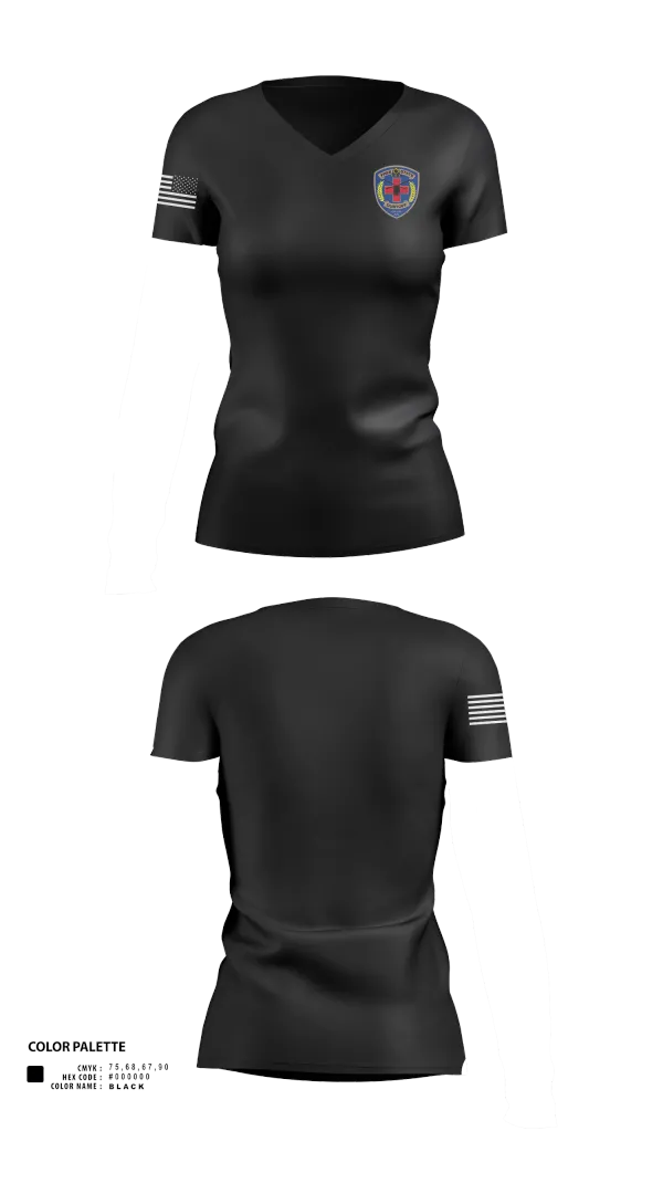 Womens Short Sleeve Vneck Shirt, Free State “DUSTOFF”, , Teamtime, Team time, sublimation, custom sports apparel, team uniforms, spirit wear, spiritwear, sports uniforms, custom shirts, team store, custom team store, fundraiser sports, apparel fundraiser