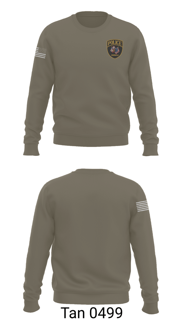 Crew Neck Sweatshirt, Seminole Police Department, Police, Teamtime, Team time, sublimation, custom sports apparel, team uniforms, spirit wear, spiritwear, sports uniforms, custom shirts, team store, custom team store, fundraiser sports, apparel fundraiser