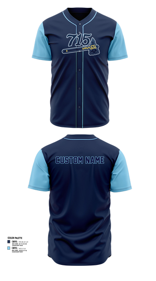 Full Button Baseball Jersey, 715 Hammers, Baseball, Teamtime, Team time, sublimation, custom sports apparel, team uniforms, spirit wear, spiritwear, sports uniforms, custom shirts, team store, custom team store, fundraiser sports, apparel fundraiser