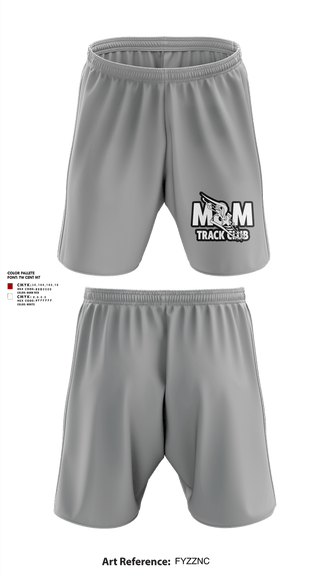 Athletic Shorts With Pockets, M & M Track Club-Greenville, Texas, Track & Field, Teamtime, Team time, sublimation, custom sports apparel, team uniforms, spirit wear, spiritwear, sports uniforms, custom shirts, team store, custom team store, fundraiser sports, apparel fundraiser