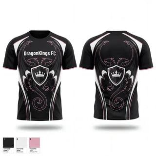Soft Poly Tee Cotton Like Feel, DragonKings FC, Men's Soccer, Teamtime, Team time, sublimation, custom sports apparel, team uniforms, spirit wear, spiritwear, sports uniforms, custom shirts, team store, custom team store, fundraiser sports, apparel fundraiser