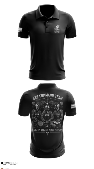 Short Sleeve Performance Polo, 452 MED DET, Army, Teamtime, Team time, sublimation, custom sports apparel, team uniforms, spirit wear, spiritwear, sports uniforms, custom shirts, team store, custom team store, fundraiser sports, apparel fundraiser