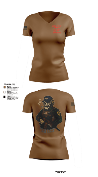 Womens Short Sleeve Vneck Shirt, CAT 611, Army, Teamtime, Team time, sublimation, custom sports apparel, team uniforms, spirit wear, spiritwear, sports uniforms, custom shirts, team store, custom team store, fundraiser sports, apparel fundraiser
