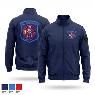Windbreaker, East Allen, Fire Department, Teamtime, Team time, sublimation, custom sports apparel, team uniforms, spirit wear, spiritwear, sports uniforms, custom shirts, team store, custom team store, fundraiser sports, apparel fundraiser