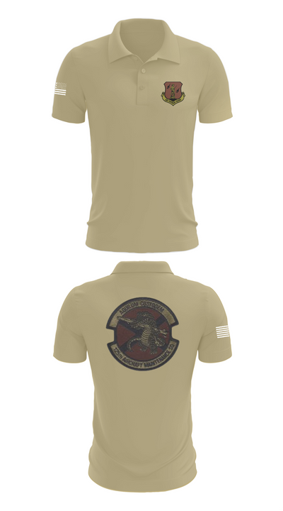 125th Tactical Aircraft Maintenance SQ 70898638 Short Sleeve Performance Polo - 83