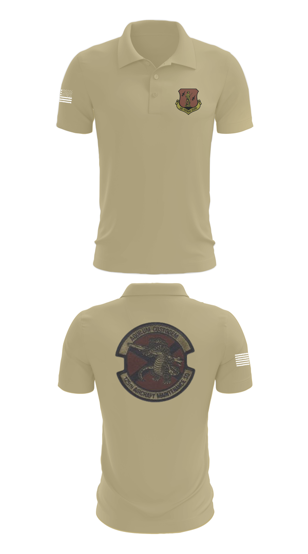 Short Sleeve Performance Polo, 125th Tactical Aircraft Maintenance SQ, , Teamtime, Team time, sublimation, custom sports apparel, team uniforms, spirit wear, spiritwear, sports uniforms, custom shirts, team store, custom team store, fundraiser sports, apparel fundraiser