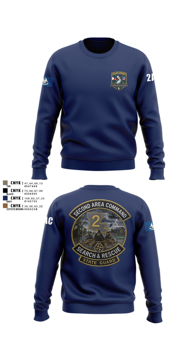 2nd area command 59908555 Crew Neck Sweatshirt - 24
