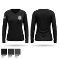 Lady Lake Police Department 1947230 Women's Long Sleeve V-neck Shirt - 1