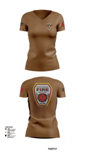 Stantonsburg-Moyton Fire Department  Women's Short Sleeve V-neck Shirt - 1