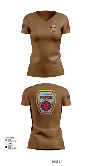 Womens Short Sleeve Vneck Shirt, Stantonsburg-Moyton Fire Department, Fire Department, Teamtime, Team time, sublimation, custom sports apparel, team uniforms, spirit wear, spiritwear, sports uniforms, custom shirts, team store, custom team store, fundraiser sports, apparel fundraiser