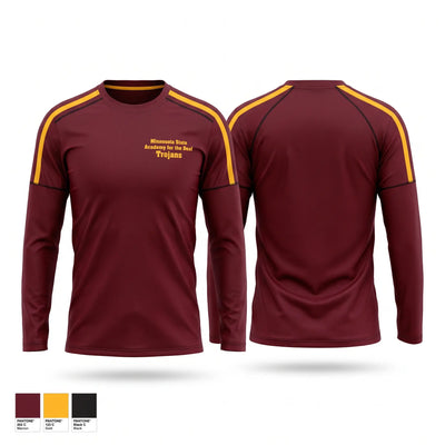 Minnesota State Academy for the Deaf Trojans Long Sleeve Performance Shirt 2