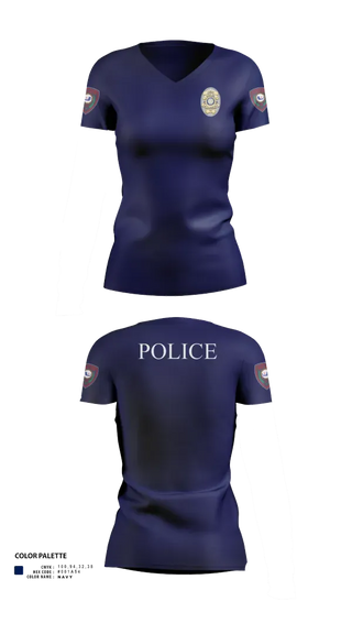 Womens Short Sleeve Vneck Shirt, LACY LAKEVIEW POLICE, Police, Teamtime, Team time, sublimation, custom sports apparel, team uniforms, spirit wear, spiritwear, sports uniforms, custom shirts, team store, custom team store, fundraiser sports, apparel fundraiser