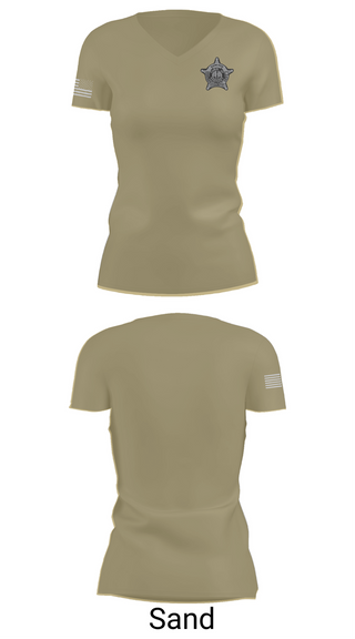 Womens Short Sleeve Vneck Shirt, Hancock County Sheriff’s Office, , Teamtime, Team time, sublimation, custom sports apparel, team uniforms, spirit wear, spiritwear, sports uniforms, custom shirts, team store, custom team store, fundraiser sports, apparel fundraiser