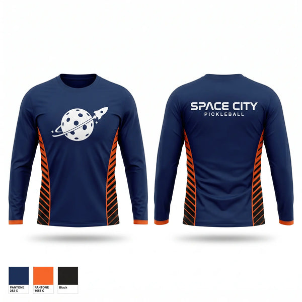Long Sleeve Performance Shirt, Space City Pickleball, , Teamtime, Team time, sublimation, custom sports apparel, team uniforms, spirit wear, spiritwear, sports uniforms, custom shirts, team store, custom team store, fundraiser sports, apparel fundraiser