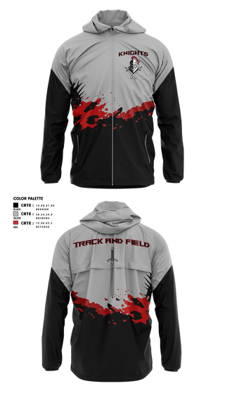 Windbreaker, Knights Track Club, Track & Field, Teamtime, Team time, sublimation, custom sports apparel, team uniforms, spirit wear, spiritwear, sports uniforms, custom shirts, team store, custom team store, fundraiser sports, apparel fundraiser