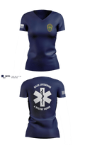 Giles Lifesaving & Rescue Squad 65389268 Women's Short Sleeve V-neck Shirt - 1