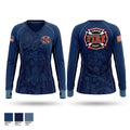 Lemoore Volunteer Fire Department Women's Long Sleeve V-neck Shirt - 1