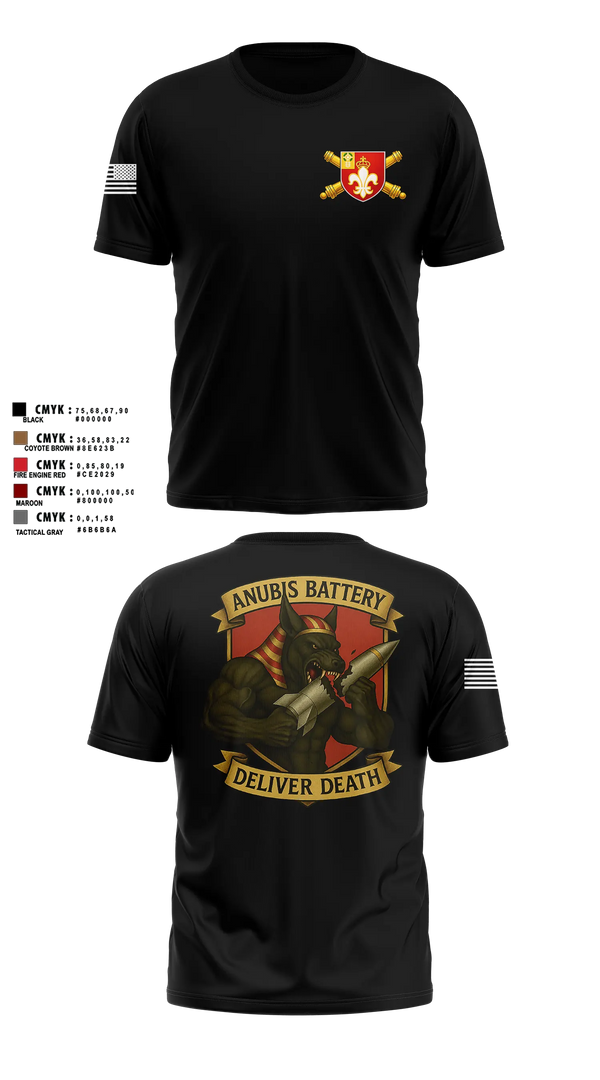 Short Sleeve Performance Shirt, Anubis Battery, 3-12 FA, Army, Teamtime, Team time, sublimation, custom sports apparel, team uniforms, spirit wear, spiritwear, sports uniforms, custom shirts, team store, custom team store, fundraiser sports, apparel fundraiser
