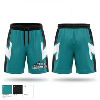 Athletic Shorts With Pockets, Diamond Crushers, Softball, Teamtime, Team time, sublimation, custom sports apparel, team uniforms, spirit wear, spiritwear, sports uniforms, custom shirts, team store, custom team store, fundraiser sports, apparel fundraiser