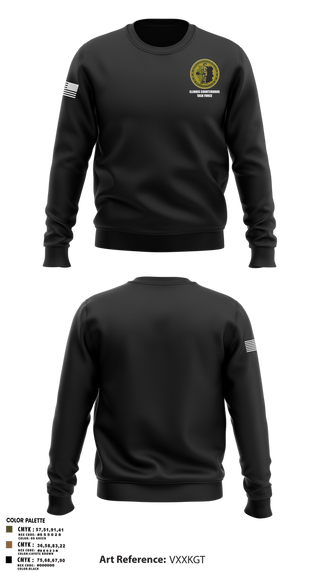 Crew Neck Sweatshirt, Illinois Counterdrug Task Force, , Teamtime, Team time, sublimation, custom sports apparel, team uniforms, spirit wear, spiritwear, sports uniforms, custom shirts, team store, custom team store, fundraiser sports, apparel fundraiser