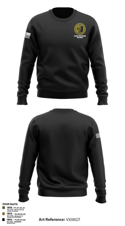 Illinois Counterdrug Task Force 54341154 Crew Neck Sweatshirt - 16