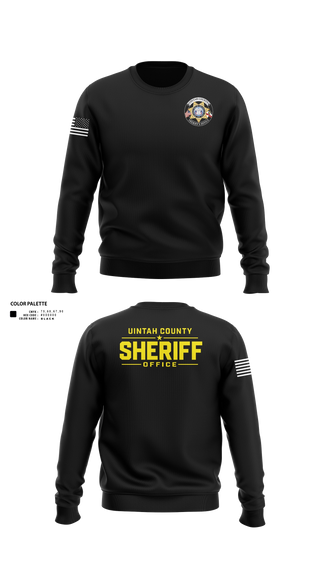 Crew Neck Sweatshirt, Uintah County Sheriffs Office, Police, Teamtime, Team time, sublimation, custom sports apparel, team uniforms, spirit wear, spiritwear, sports uniforms, custom shirts, team store, custom team store, fundraiser sports, apparel fundraiser