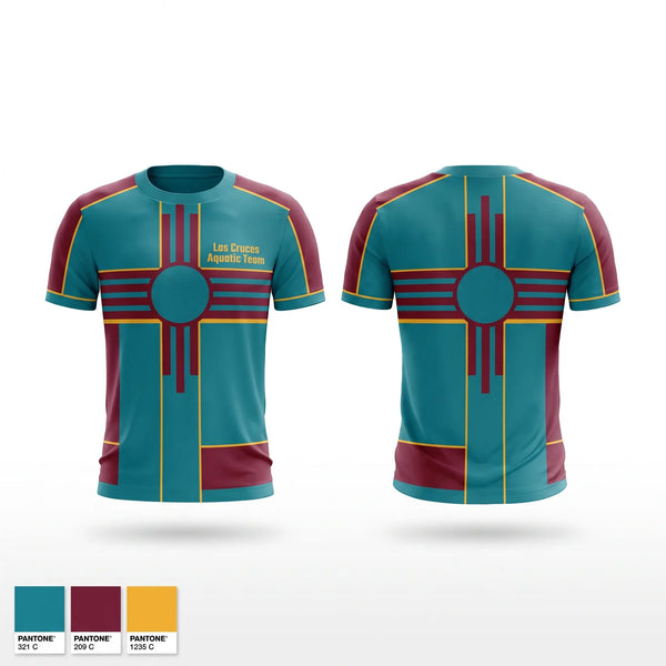 Short Sleeve Performance Shirt, Las Cruces Aquatic Team, Swimming, Teamtime, Team time, sublimation, custom sports apparel, team uniforms, spirit wear, spiritwear, sports uniforms, custom shirts, team store, custom team store, fundraiser sports, apparel fundraiser