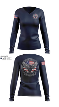 SCPD Motorcycle Unit 71212089 Women's Long Sleeve V-neck Shirt - 40