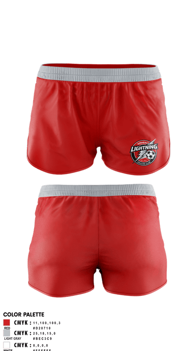 Amherst Lightning 96492071 Womens Soccer Shorts - 1