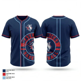 Full Button Baseball Jersey, MAVERICKS, Baseball, Teamtime, Team time, sublimation, custom sports apparel, team uniforms, spirit wear, spiritwear, sports uniforms, custom shirts, team store, custom team store, fundraiser sports, apparel fundraiser