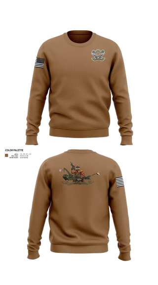 Crew Neck Sweatshirt, 3-6 Fox Co., Army, Teamtime, Team time, sublimation, custom sports apparel, team uniforms, spirit wear, spiritwear, sports uniforms, custom shirts, team store, custom team store, fundraiser sports, apparel fundraiser