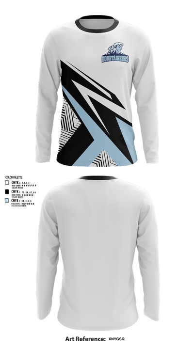 West Orange Mountaineers Basketball 93862172 Long Sleeve Shooting Shirt - 43