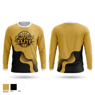 Long Sleeve Performance Shirt, East Coast Elite, Men's Basketball, Teamtime, Team time, sublimation, custom sports apparel, team uniforms, spirit wear, spiritwear, sports uniforms, custom shirts, team store, custom team store, fundraiser sports, apparel fundraiser