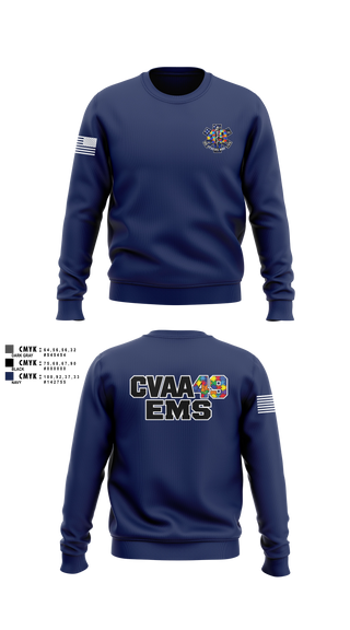Crew Neck Sweatshirt, Coudersport Ems, EMS/EMT, Teamtime, Team time, sublimation, custom sports apparel, team uniforms, spirit wear, spiritwear, sports uniforms, custom shirts, team store, custom team store, fundraiser sports, apparel fundraiser