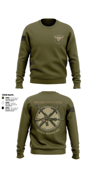 Crew Neck Sweatshirt, KNOX COUNTY SHERIFF’S OFFICE TACTICAL RESPONSE UNIT, Police, Teamtime, Team time, sublimation, custom sports apparel, team uniforms, spirit wear, spiritwear, sports uniforms, custom shirts, team store, custom team store, fundraiser sports, apparel fundraiser