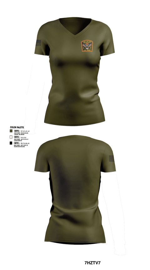 Womens Short Sleeve Vneck Shirt, Fort Gregg-Adams Fire and Emergency Services, , Teamtime, Team time, sublimation, custom sports apparel, team uniforms, spirit wear, spiritwear, sports uniforms, custom shirts, team store, custom team store, fundraiser sports, apparel fundraiser