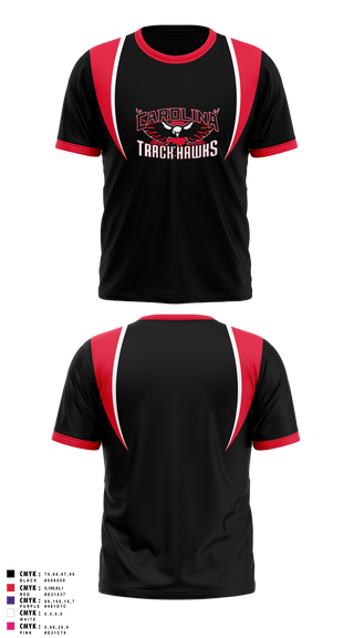 Short Sleeve Performance Shirt, Carolina Track Hawks, Track & Field, Teamtime, Team time, sublimation, custom sports apparel, team uniforms, spirit wear, spiritwear, sports uniforms, custom shirts, team store, custom team store, fundraiser sports, apparel fundraiser