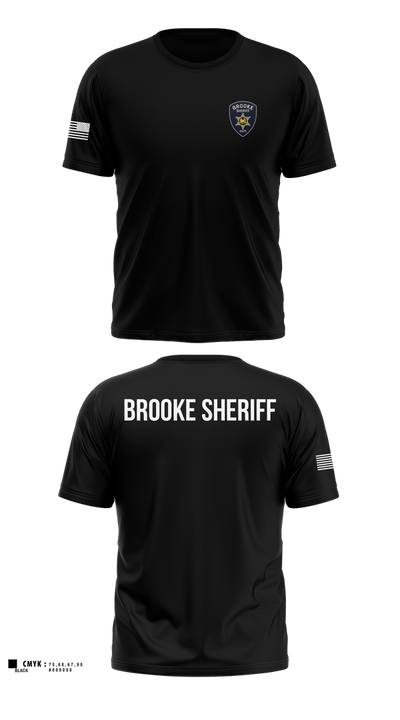 Brooke County Sheriff’s Office 89315803 Old School Cotton Feel Shirt - 100