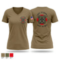 384th Medical Logistics Company Women's Short Sleeve V-neck Shirt - 1