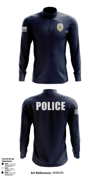 Quarter Zip Jacket, North Branch Police Dept., , Teamtime, Team time, sublimation, custom sports apparel, team uniforms, spirit wear, spiritwear, sports uniforms, custom shirts, team store, custom team store, fundraiser sports, apparel fundraiser